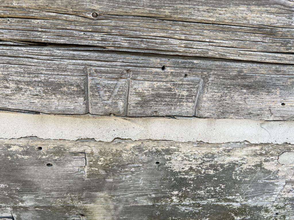 Initials on Cabin on the Hill Bon Echo