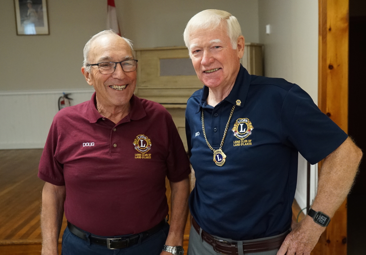 Lions Doug Galt and Red Emond and the CDHS AGM June 2022