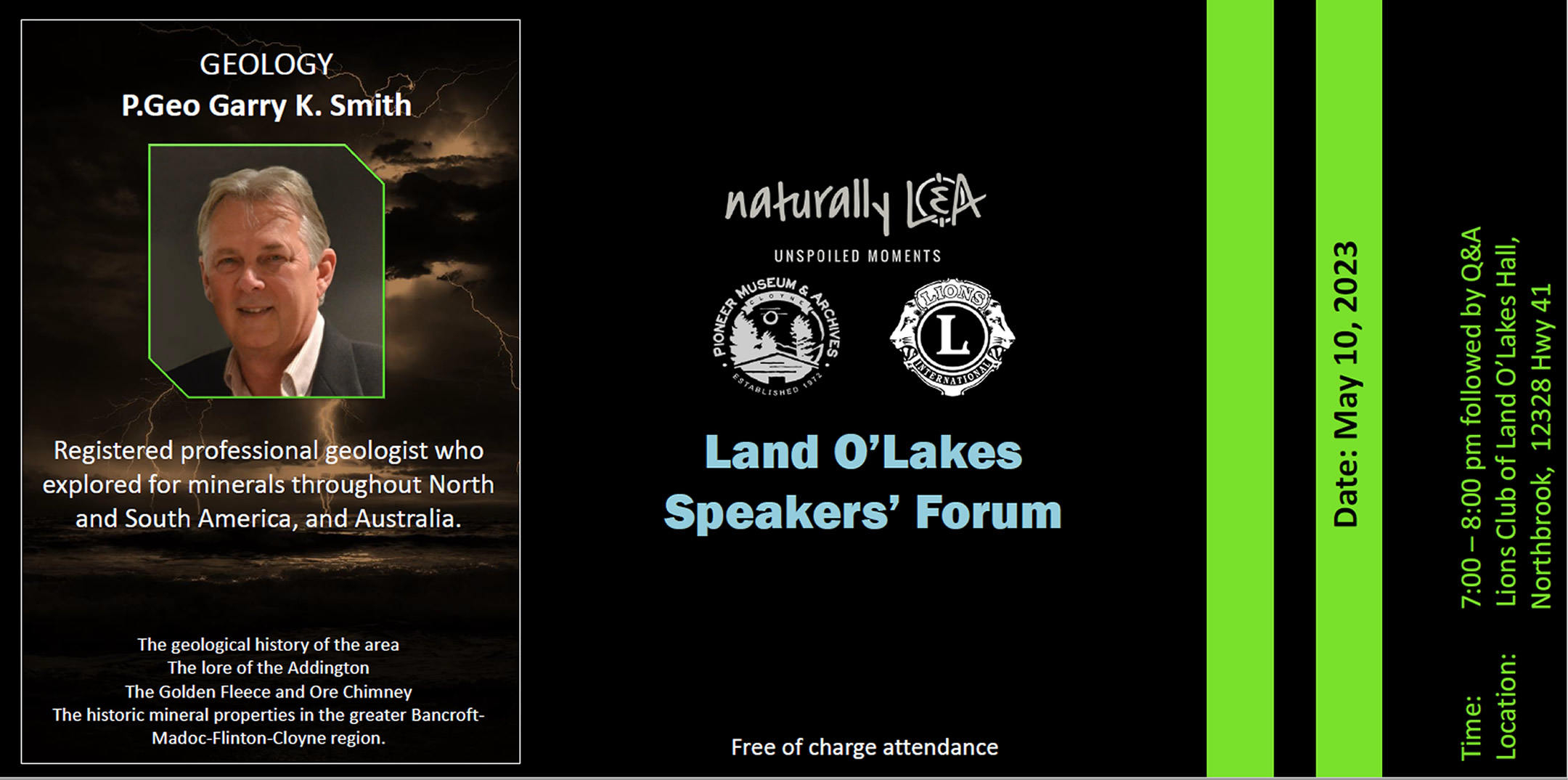 Land O' Lakes Speakers' Forum - Garry Smith