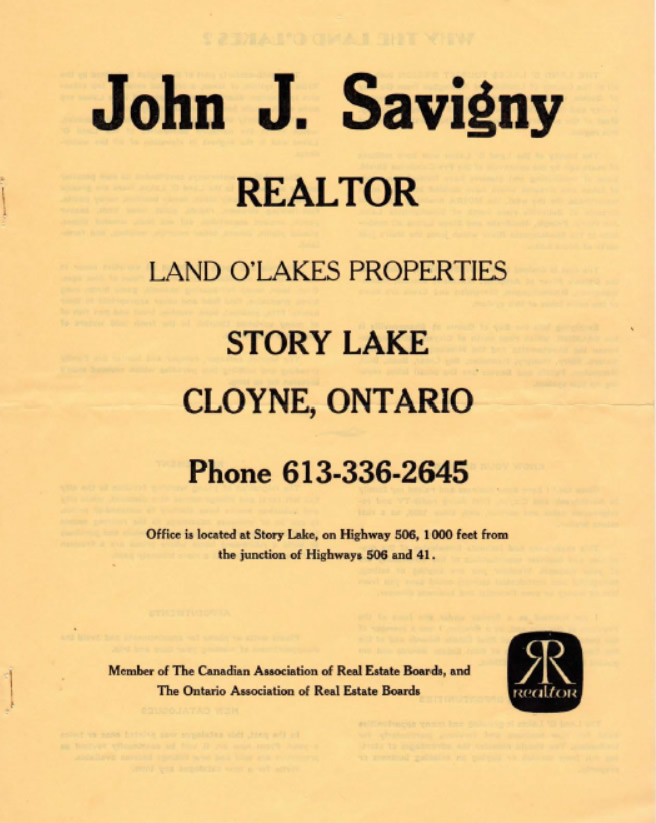 Savigny Real Estate Brochure 1969