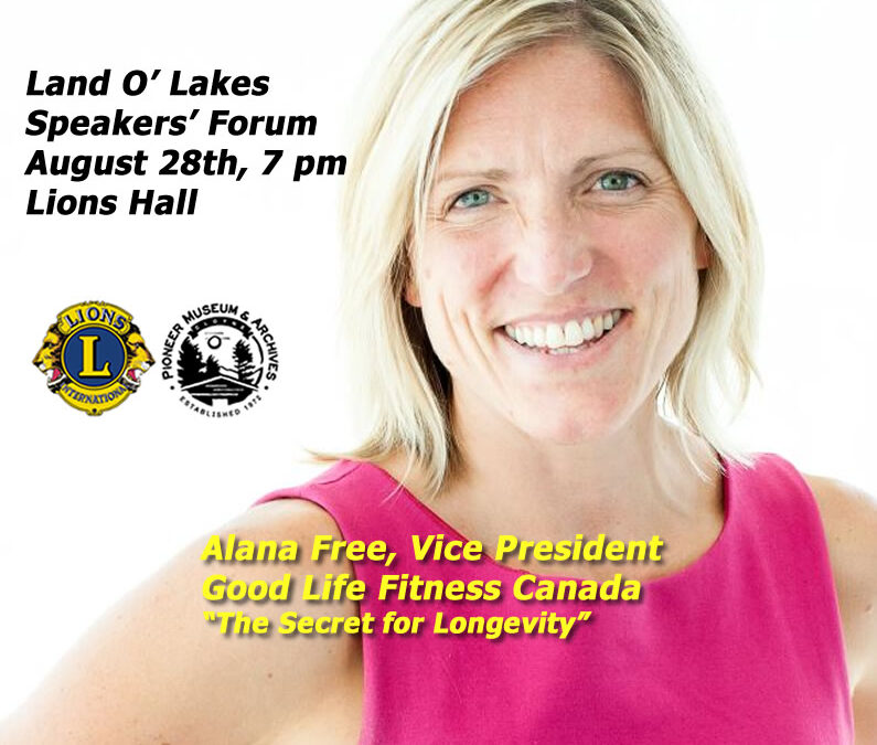 Alana Free – Join Us August 28th at the next Speakers’ Forum!