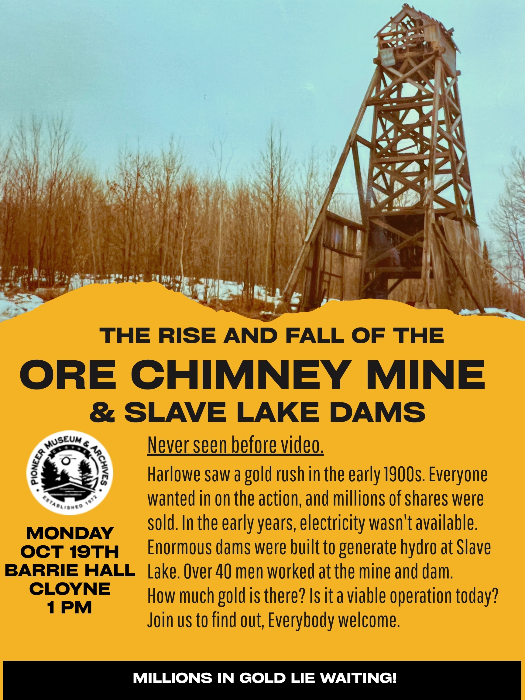 Rise and Fall of the Ore Chimney Mine and Slave Lake Dams video.